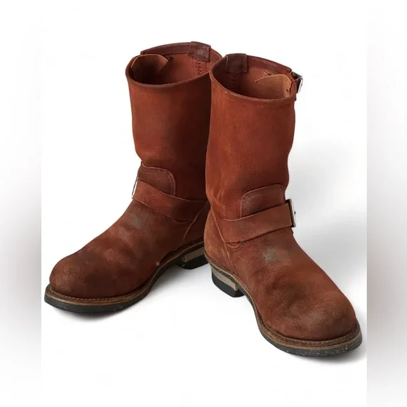 Super Rare Red Wing 8812 Copper Abilene Roughout Engineer Boots - Picture 6 of 10